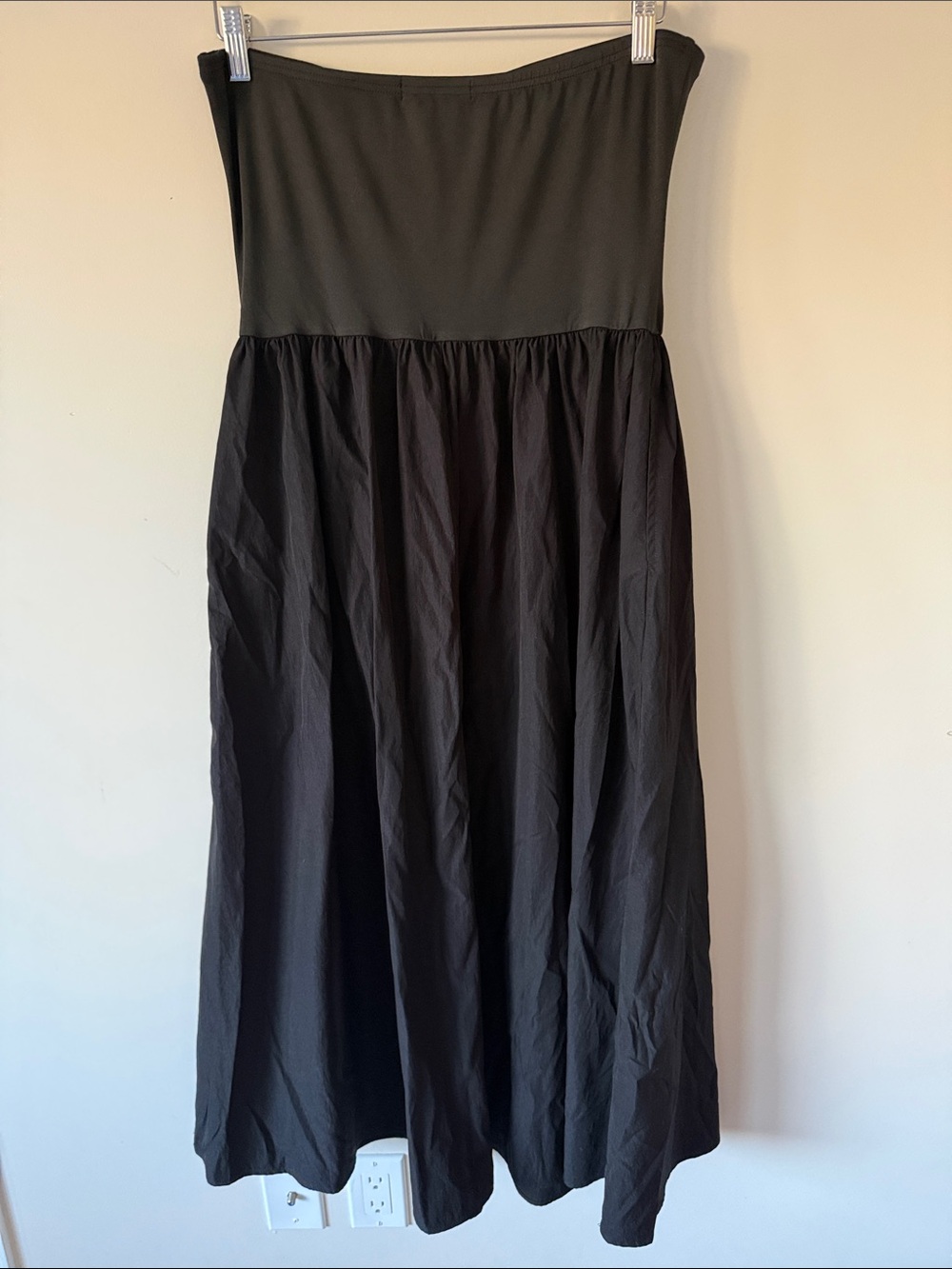 NWT CUPSHE BLACK STRAPLESS MIDI DRESS - Picture 4 of 5